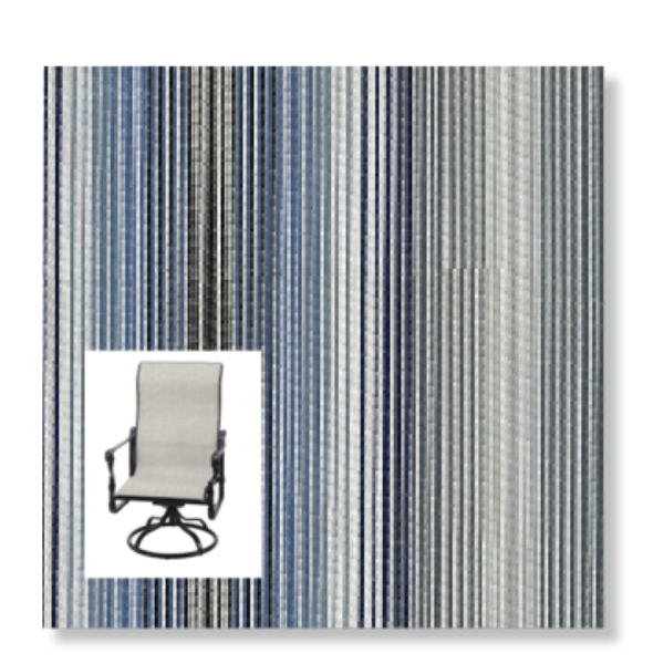 Daytripper Denim Custom Made Patio Chair Replacement Slings