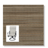 Watercolor Tweed Mocha Custom Made Patio Chair Replacement Slings