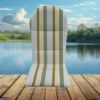 Sunbrella Gateway Aloe Adirondack Chair Cushions or Adirondack Chair Pads
