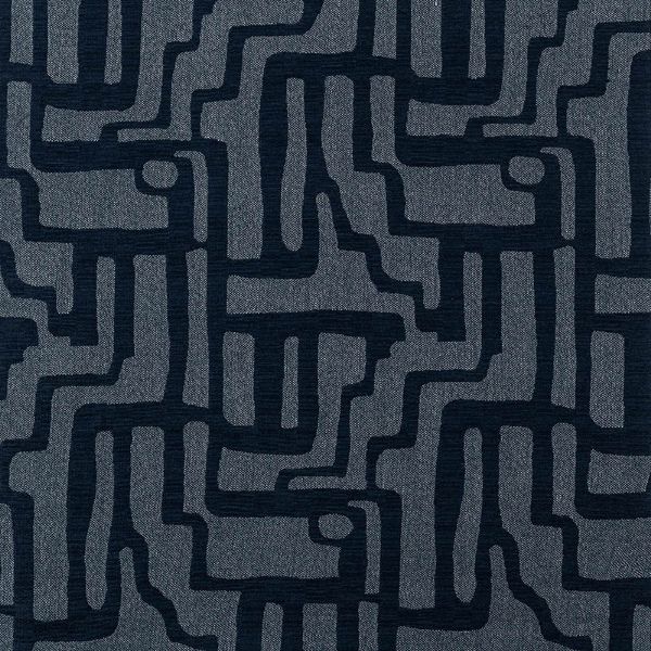 Sunbrella Escher Indigo outdoor fabric for patio furniture cushions and outdoor pillows