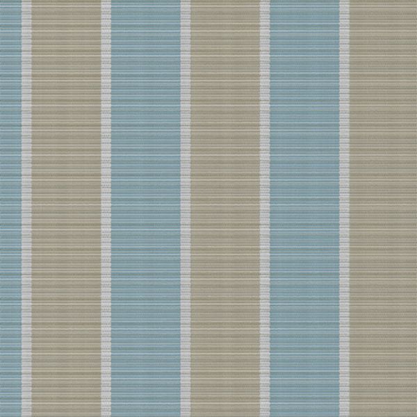 Phifertex Fiji Stripe Morning Blue sling chair replacement fabric 