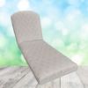 Sunbrella Solve Linen Chaise Lounge Replacement Cushion Rounded Back