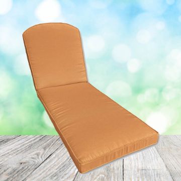 Sunbrella Canvas Tuscan Chaise Lounge Replacement Cushion Rounded Back 