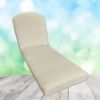 Sunbrella Canvas Vellum Chaise Lounge Replacement Cushion Rounded Back 
