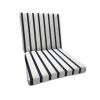 Sunbrella Lido Indigo Universal Patio Chair Cushion With Ties