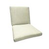 Sunbrella Linen Natural Universal Patio Chair Cushion With Ties