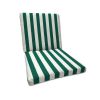 Sunbrella Mason Forrest Green Universal Patio Chair Cushion With Ties