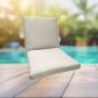 Sunbrella Canvas Cloud Universal Patio Chair Cushion With Ties