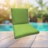 Sunbrella Canvas Gingko Universal Patio Chair Cushion With Ties