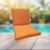 Sunbrella Canvas Tuscan Universal Patio Chair Cushion With Ties