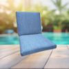 Sunbrella Cast Ocean Universal Patio Chair Cushion With Ties