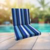 Sunbrella Milano Cobalt Universal Patio Chair Cushion With Ties