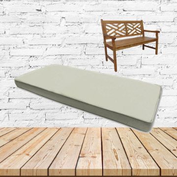 Sunbrella Canvas Natural Custom Outdoor Bench Cushions