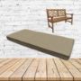 Sunbrella Spectrum Mushroom Outdoor Bench Cushion