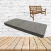 Chartres Graphite Sunbrella Fabric Patio Dining Chair Seat Cushion
