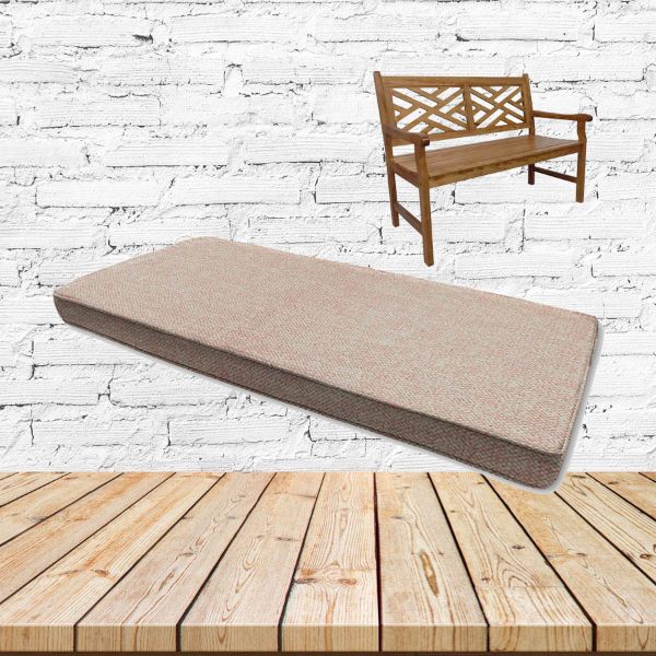 Chartres Rose Sunbrella Fabric Patio Dining Chair Seat Cushion