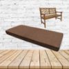 Heritage Saddle Sunbrella Fabric Patio Dining Chair Seat Cushion
