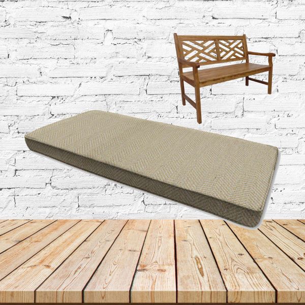 Posh Shitake Sunbrella Fabric Patio Dining Chair Seat Cushion