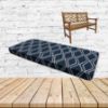Voyage Indigo Sunbrella Fabric Patio Bench Cushion