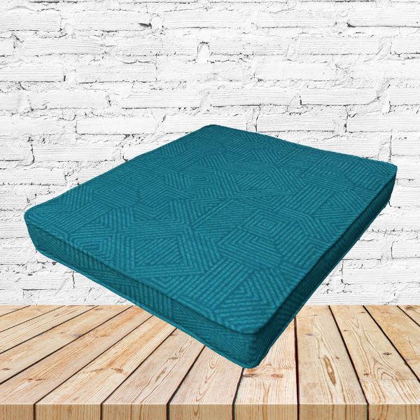 Richloom Solarium Brusto Ocean Boxed Patio Dining Chair Seat Cushions – Custom Outdoor Comfort