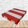 Richloom Solarium Cabana Red Boxed Patio Dining Chair Seat Cushions – Custom Outdoor Comfort