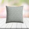 Custom Outdoor Pillows in Outdura Labyrinth Aqua | Fade-Resistant & Weatherproof