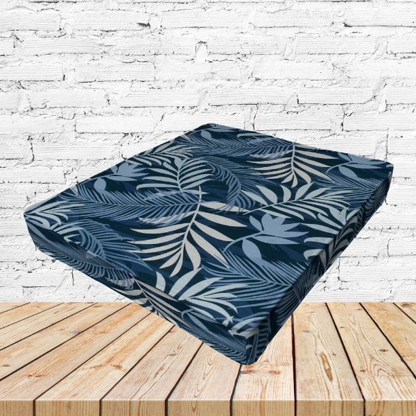 Richloom Solarium Mayland Baltic Boxed Patio Dining Chair Seat Cushions – Custom Outdoor Comfort