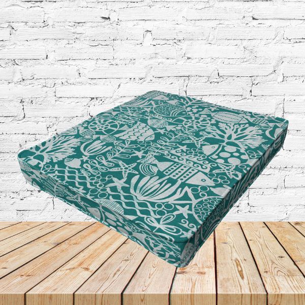 Richloom Solarium Seagate Ocean Boxed Patio Dining Chair Seat Cushions – Custom Outdoor Comfort