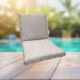 Sunbrella Solve Linen Universal Patio Chair Cushion With Ties