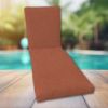 Classic Universal Chaise Lounge Cushions | Sunbrella Heritage Rust Fabric | 3 Sizes