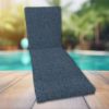Classic Universal Chaise Lounge Cushions | Sunbrella Nurture Indigo Fabric | 3 Sizes