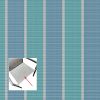 Phifer Fiji Stripe Aqua Chair Bottom Replacement Sling Fabric
