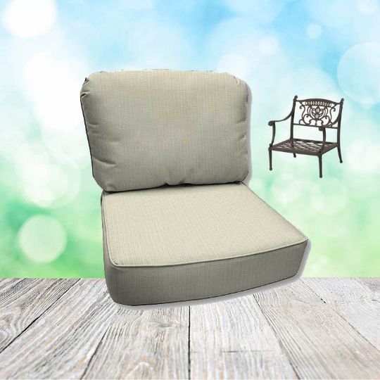 Spectrum Eggshell Hanamint Replacement Cushions Club Chair