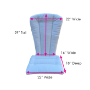 Picture of Astoria Lagoon Adirondack Chair Cushion - Shell Back