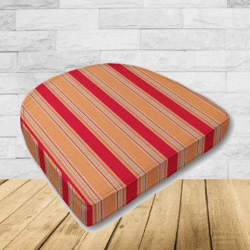 Cushion for wicker patio chairs, contoured or rounded at the back, Designed specifically for outdoor wicker patio chairs.