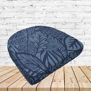 Richloom Solarium Maven Capri Boxed Patio Contoured Dining Chair Seat Cushions –Wicker Chair Cushions