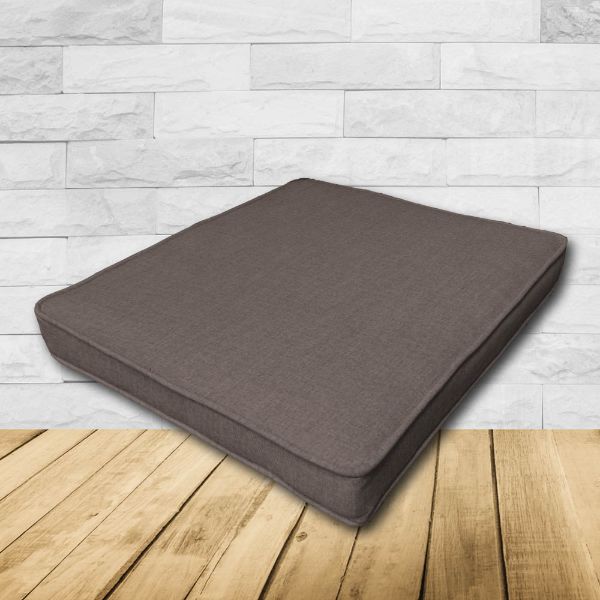 	Patio Dining Chair Seat Cushion Boxed Style - - Custom outdoor patio furniture cushions from Cascadia Outdoor Cushions in Sunbrella Fabrics
