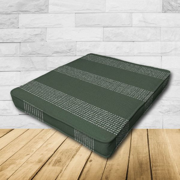 	Dining Chair Seat Cushion Boxed Style - - Custom outdoor patio furniture cushions from Cascadia Outdoor Cushions in Sunbrella Fabrics
