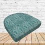 Richloom Solarium Nesco Caribe Boxed Patio Contoured Dining Chair Seat Cushions –Wicker Chair Cushions
