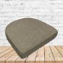 Richloom Solarium Rave Driftwood Boxed Patio Contoured Dining Chair Seat Cushions –Wicker Chair Cushions