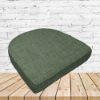 Richloom Solarium Rave Juniper Boxed Patio Contoured Dining Chair Seat Cushions –Wicker Chair Cushions