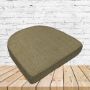 Richloom Solarium Rave Sand Boxed Patio Contoured Dining Chair Seat Cushions –Wicker Chair Cushions