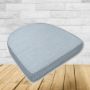 Wicker Patio Chair Cushions with a rounded back Boxed Double Piped Patio Dining Chair Seat Pad or Seat Cushion from Cascadia Outdoor Cushions
