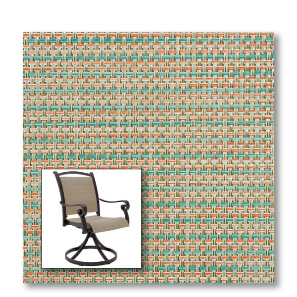 Two piece patio chair slings.