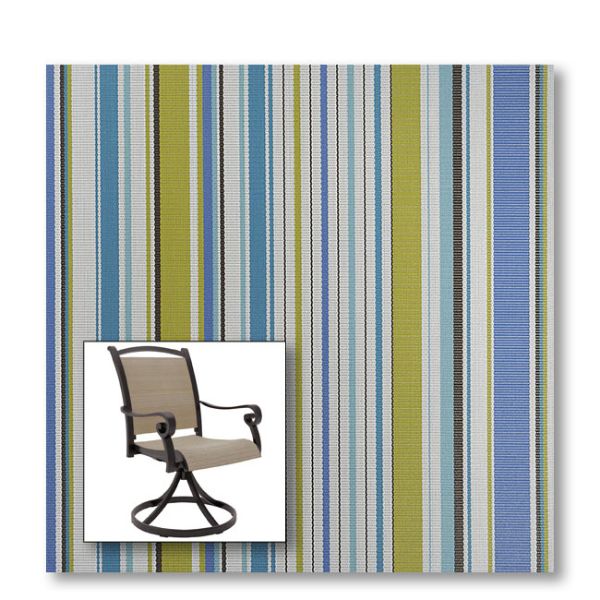 Two piece patio chair slings.