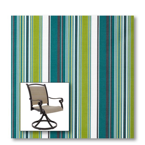 Two piece patio chair slings.