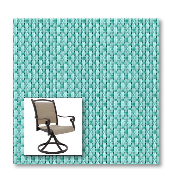 Two piece patio chair slings.