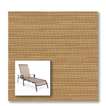 Two piece patio chair slings.