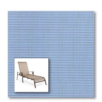Two piece patio chair slings.