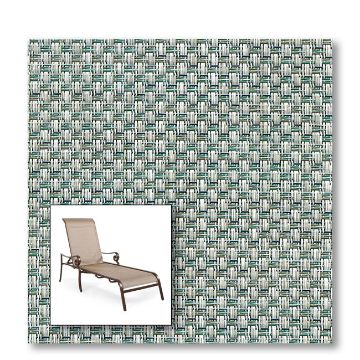 Two piece patio chair slings.